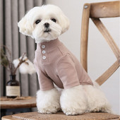 Câini Pulover tricotat Culoare uni Gâtul cu gâtul de jos Cămașă Toamnă Primăvară Teddy Chihuahua Animal de companie Haine noi