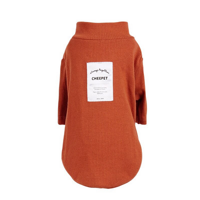 Câini Pulover tricotat Culoare uni Gâtul cu gâtul de jos Cămașă Toamnă Primăvară Teddy Chihuahua Animal de companie Haine noi