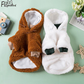 Talvised lemmikloomakoerad riided fliis soojad koerad kapuutsid Kutsika pullover väikestele keskmistele koertele riided Yorkies Chihuahua Ropa Perro