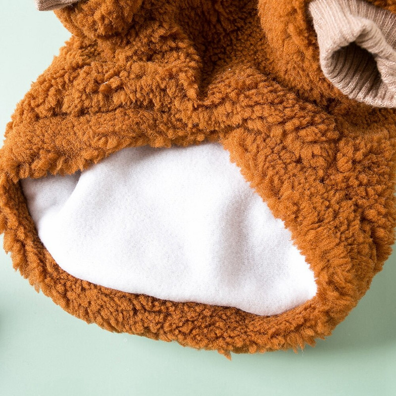 Talvised lemmikloomakoerad riided fliis soojad koerad kapuutsid Kutsika pullover väikestele keskmistele koertele riided Yorkies Chihuahua Ropa Perro