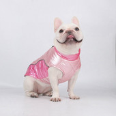 Jachetă din fleece reflectorizant, caldă, cu fermoar, pentru câini, cu lesă dublă cu inel în D, pulover pentru câini de talie mică, impermeabil, haine pentru câini de talie mică