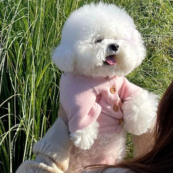 Есенен пуловер за домашни кучета Топли меки дрехи за кучета Плетене Кученце чихуахуа за малки и средни кучета Дрехи Палта Yorkshire Perro