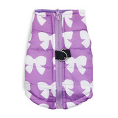 Vibu-sõlmega trükitud lemmikloomariided Tuulekindel kassikoera jope jakk Soe kutsikarõivaste vest D-rõngaga Kaisukoera riided väikestele koertele