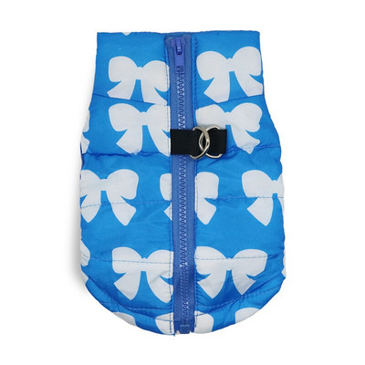 Vibu-sõlmega trükitud lemmikloomariided Tuulekindel kassikoera jope jakk Soe kutsikarõivaste vest D-rõngaga Kaisukoera riided väikestele koertele