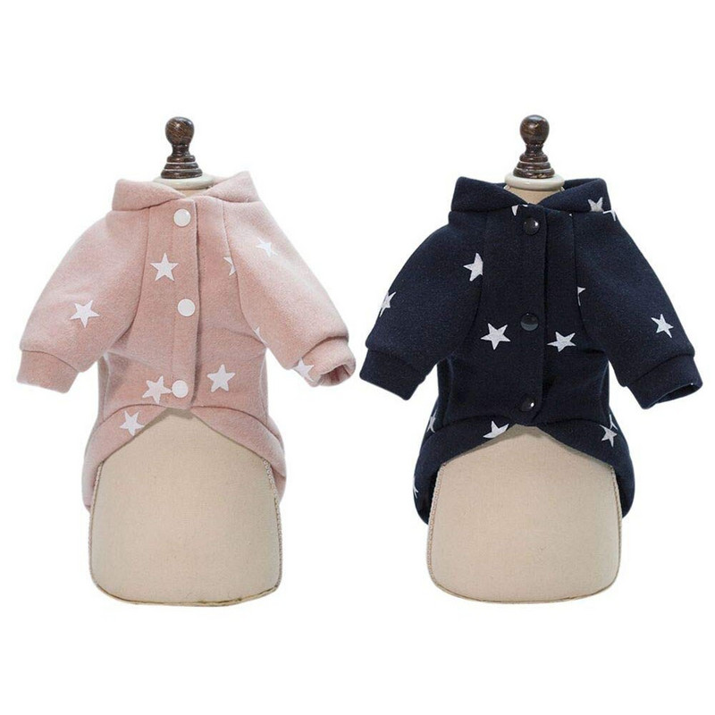 Fashion Star Prinditud lemmiklooma fliisist pusa kampsun väikestele koertele kassidele poiss tüdrukutele koertele pehme soe talvejope jakk kutsika riided