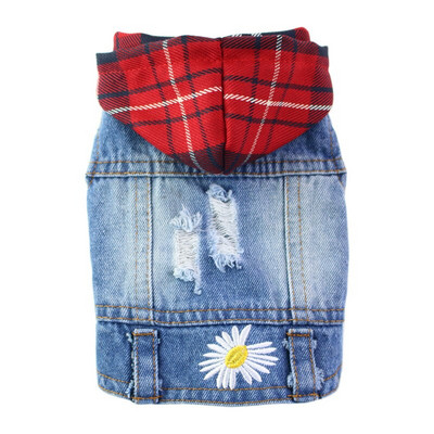 XS-2XL Denim Koerariided Kauboi Lemmiklooma Koeramantel Kutsika Riietus Väikestele Koertele Teksad Jakk Koera Vest Mantel kutsika Riided Kassirõivad