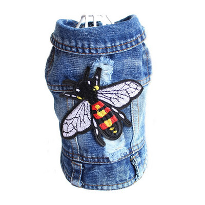 XS-2XL Denim Koerariided Kauboi Lemmiklooma Koeramantel Kutsika Riietus Väikestele Koertele Teksad Jakk Koera Vest Mantel kutsika Riided Kassirõivad