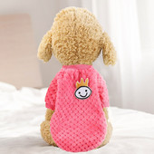 Haina caldă pentru câini pentru câini de talie mică, mijlocie, pulover moale pentru pisici, îmbrăcăminte pentru animale de companie, pentru chihuahua, buldogi, costum de cățeluș, haină, articole de iarnă pentru animale de companie