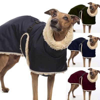 Whippet Greyhound Fleece τζάκετ σκύλου Χειμερινά ζεστά ρούχα για σκύλους Αδιάβροχα χοντρά μπουφάν για σκύλους Ρούχα πολλαπλών χρωμάτων