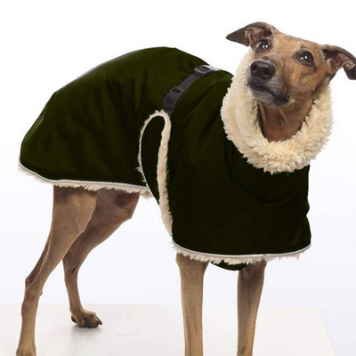 Whippet Greyhound Fleece τζάκετ σκύλου Χειμερινά ζεστά ρούχα για σκύλους Αδιάβροχα χοντρά μπουφάν για σκύλους Ρούχα πολλαπλών χρωμάτων