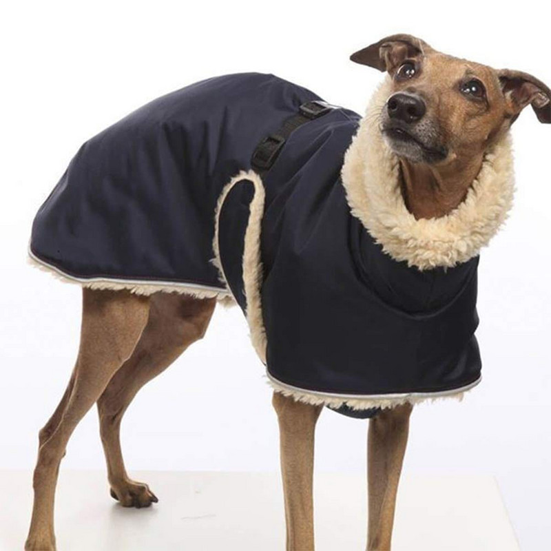 Whippet Greyhound Fleece τζάκετ σκύλου Χειμερινά ζεστά ρούχα για σκύλους Αδιάβροχα χοντρά μπουφάν για σκύλους Ρούχα πολλαπλών χρωμάτων