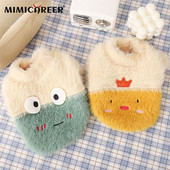 Oblečenie pre psov s kapucňou, jeseň a zima, teplý zahustený flísový sveter, kreslený film, žaba, kačica, transformačný kostým, oblečenie pre domáce zvieratá