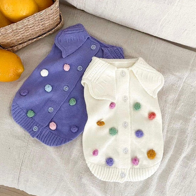 Oblečenie pre domáce zvieratá, jeseň/zima, stredne veľký, malý pes, pletený sveter, módny výstrih, jazvečík, teplý vlnený mačiatko, šteniatko, kardigan, čivava