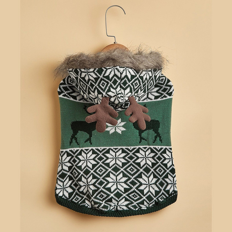 Zimná vianočná mikina s kapucňou pre psov, zamatová flísová bunda pre šteniatka, čivava, yorkshirský pudel, maltézsky pudel