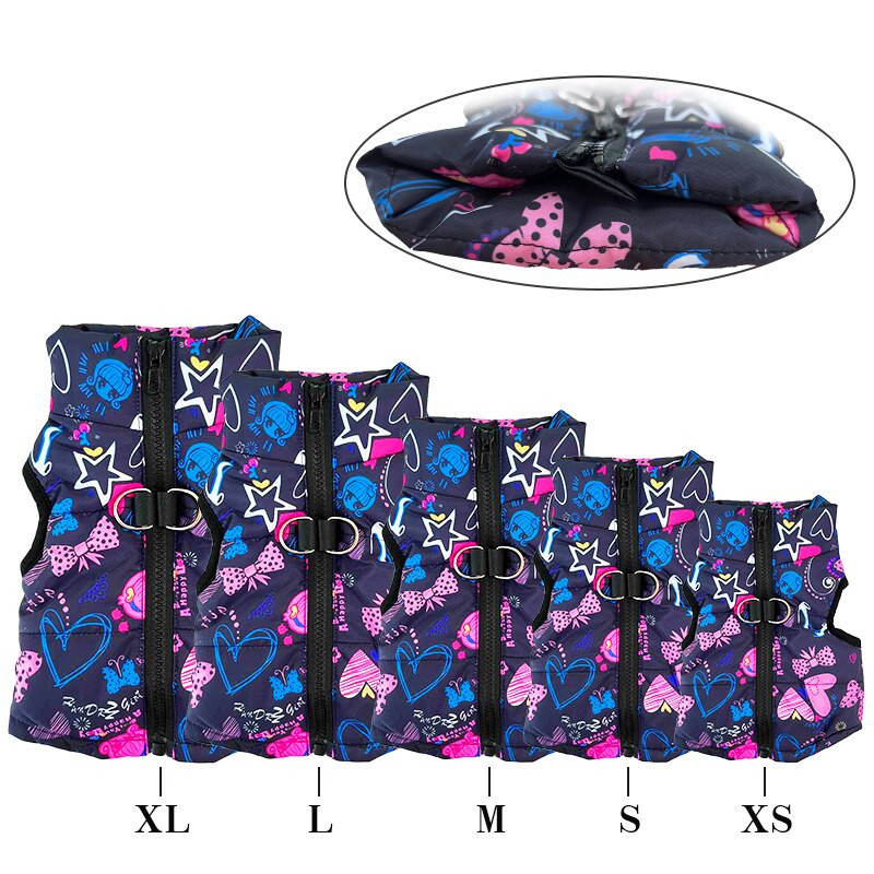 Zimné teplé oblečenie pre domáce zvieratá pre malých psov, vetruodolný kabát pre psov, bunda, polstrované oblečenie pre yorkshirský čivava, šteňa, mačka, oblečenie, vesta