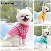 Karirani pulover za pse Topla odjeća za kućne ljubimce Karirana majica za male srednje pse Odjeća Pleteni kostim za štene Chihuahua Francuski buldog