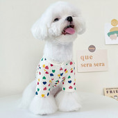 Oblečenie pre psov Love Cardigan, plyšový medvedík Pomeranian, malý pes, maltézsky psík, vianočné oblečenie, sveter pre psov, oblečenie pre mačky, oblečenie pre psov