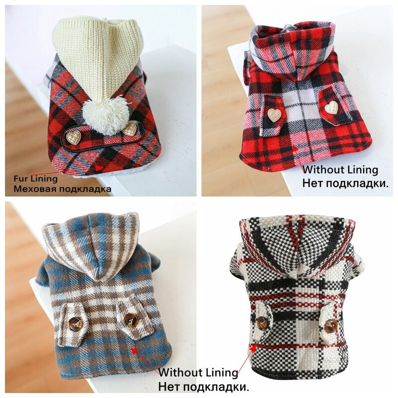 Χοντρό πλεκτό μπουφάν με κουκούλα με κουκούλα για μικρά σκυλιά Μάλλινες στολές παλτό για κατοικίδια Στολή XS XL Chihuahua Pomeranian Puppy