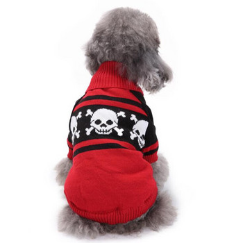 Πουλόβερ για σκύλους Halloween Πουλόβερ κουταβιού με ζιβάγκο με στάμπα για την άνοιξη φθινόπωρο Μικρά μεγάλα σκυλιά παλτό XXS-XXL ropa para perro