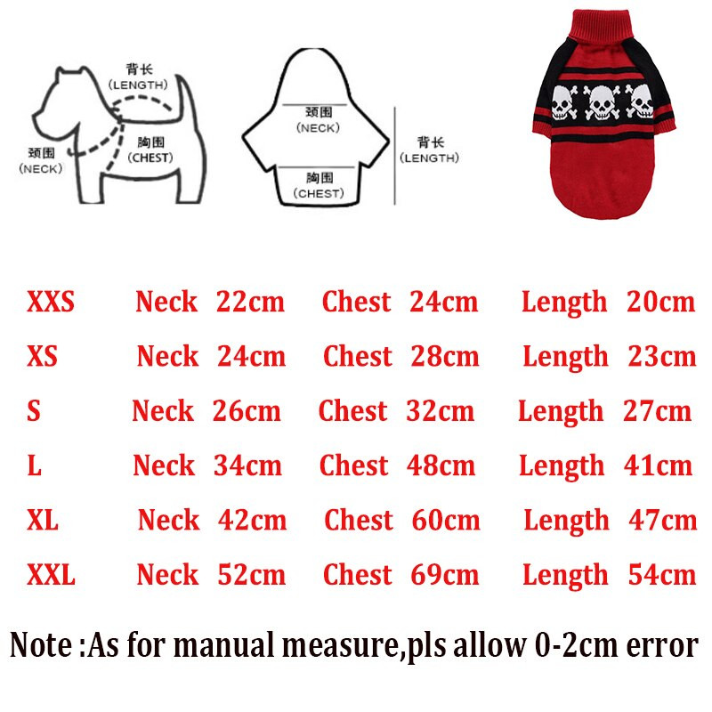 Halloweenske svetre pre psov s potlačou lebky, rolák s golierom pre šteniatka, jar a jeseň, kabát pre malých a veľkých psov, veľkosť XXS-XXL, oblečenie pre psov