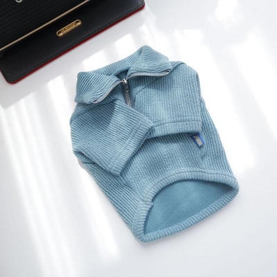 Pulover solid, iarnă, haine pentru câini, cămașă kaki, pulover pentru câini de talie mică, hanorace, haine cu fermoar, haine Yorkshire, Ropa Perro