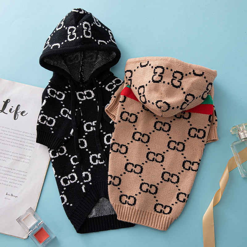 Pulover pentru câini, cu pălărie, iarnă, moale, caldă, pisică, cățeluș, pulover, tricotat, haină pentru câini de talie mică, mijlocie, îmbrăcăminte, costume