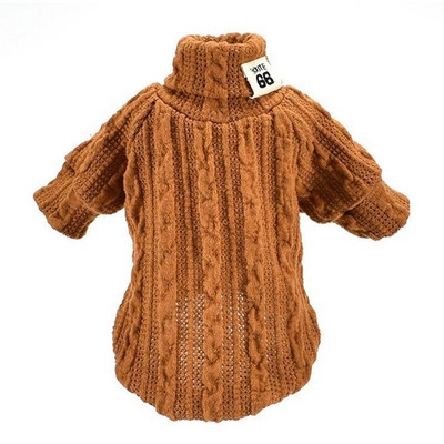 Πουλόβερ κατοικίδιων σκυλιών για γάτα Χειμερινό μαλακό ζεστό πλεκτό ζιβάγκο για μικρά σκυλιά Πουλόβερ κουταβιών Μπουφάν Chihuahua Dachshund Ρούχα Jumper