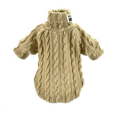 Πουλόβερ κατοικίδιων σκυλιών για γάτα Χειμερινό μαλακό ζεστό πλεκτό ζιβάγκο για μικρά σκυλιά Πουλόβερ κουταβιών Μπουφάν Chihuahua Dachshund Ρούχα Jumper