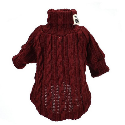 Πουλόβερ κατοικίδιων σκυλιών για γάτα Χειμερινό μαλακό ζεστό πλεκτό ζιβάγκο για μικρά σκυλιά Πουλόβερ κουταβιών Μπουφάν Chihuahua Dachshund Ρούχα Jumper