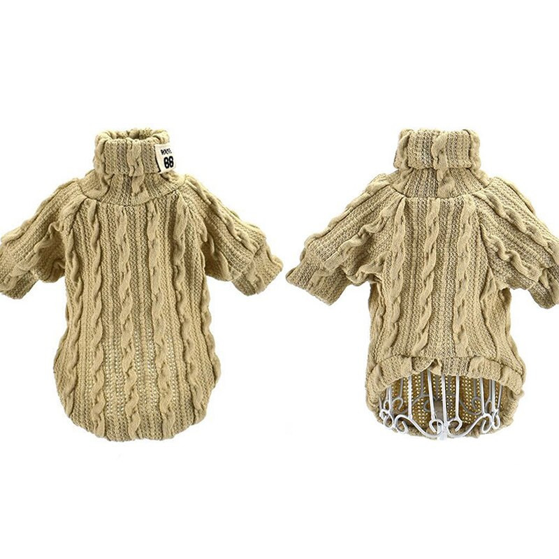 Πουλόβερ κατοικίδιων σκυλιών για γάτα Χειμερινό μαλακό ζεστό πλεκτό ζιβάγκο για μικρά σκυλιά Πουλόβερ κουταβιών Μπουφάν Chihuahua Dachshund Ρούχα Jumper