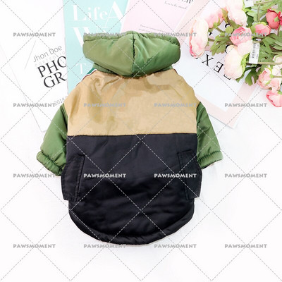 Haine de iarnă pentru câini de companie de modă pentru câini de talie mică, îmbrăcăminte pentru buldog francez, jachetă groasă pentru Yorkies, haină caldă, accesorii pentru câini PC1690