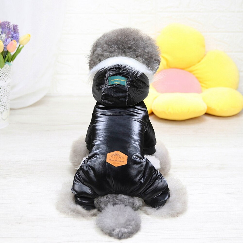 Teplé oblečenie pre psov s bavlnenou podšívkou, viacfarebné, štyri nohy, super zahustené kombinézy pre psov, Roupa Pet Cachorro, chovateľské potreby