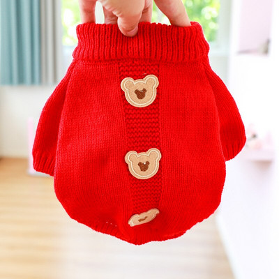 Sügisel ja talvel uusimad lemmiklooma kampsunid soojad koerariided Yorki koerariided karu disainiga kampsunid koertele Ropa De Perros