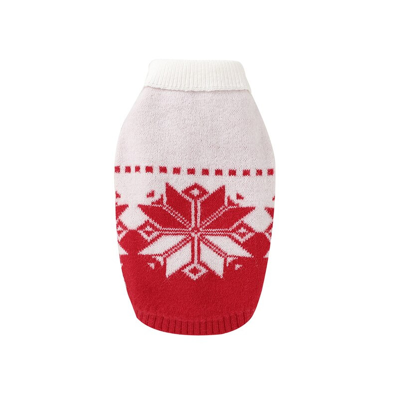 Oblečenie pre domáce zvieratá, módny vianočný štýl, sveter so snehovými vločkami, oblečenie pre domáce zvieratá, oblečenie pre mačky a psov