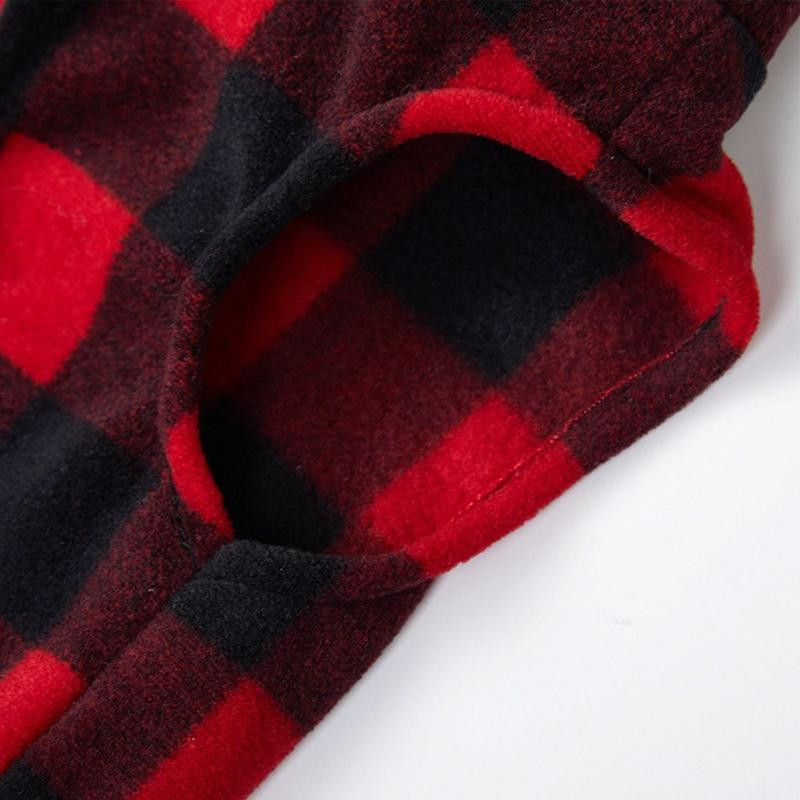 Flísová vesta pre psov, mäkká teplá flísová kockovaná vesta pre psov, sveter pre psov na vnútorné aj vonkajšie použitie, vesta s kabátom pre malé, stredné a veľké psy