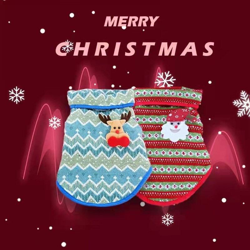 Vianočný sveter pre psov, vianočné oblečenie pre domáce zvieratá, kabát, bulteriér, americký tyran, pitbull, samojed, veľký pes, kostým, oblečenie