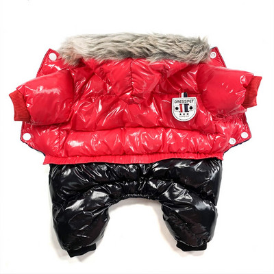 Χειμερινά ζεστά ρούχα για σκύλους για μικρό σκύλο Αδιάβροχο μπουφάν για σκύλους μονόχρωμο μπουφάν με επένδυση για σκύλους Νέα στολή για σκύλους για κατοικίδια