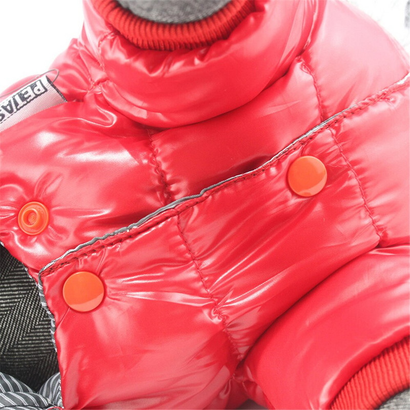 Χειμερινά ζεστά ρούχα για σκύλους για μικρό σκύλο Αδιάβροχο μπουφάν για σκύλους μονόχρωμο μπουφάν με επένδυση για σκύλους Νέα στολή για σκύλους για κατοικίδια