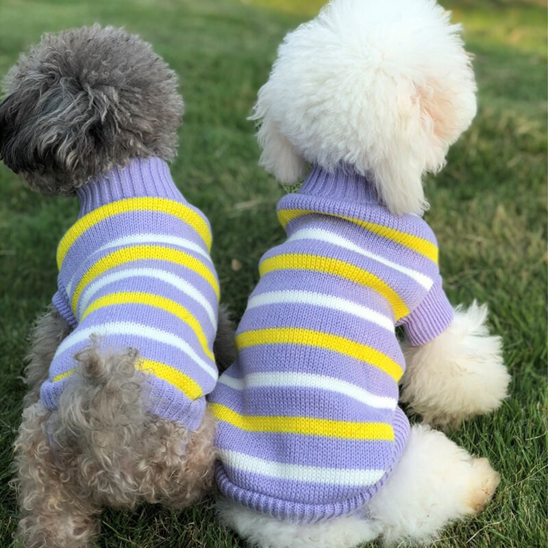 Väikesed keskmised koerad soojad koerariided kootud kassi kampsun lemmikloomariided chihuahua buldogidele kutsika kostüüm mantel talveks