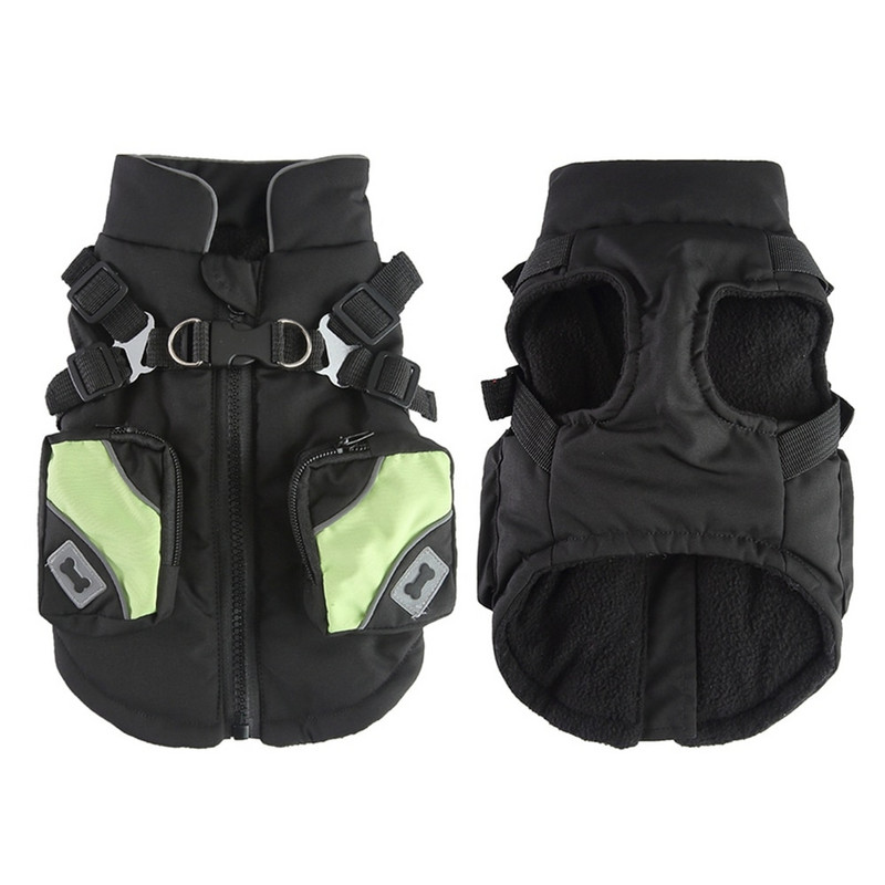 Zimska jakna za pse za kućne ljubimce s pojasom Vodootporna topla odjeća za pse za male srednje pse, kaput, prsluk, odjeća za čivavu, francuskog buldoga