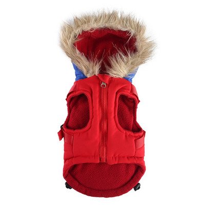 Zimska topla odjeća za kućne ljubimce s kaputom s pojasom Vjetrootporna jakna s kapuljačom za male i srednje pse Odjeća za francuske buldoge Yorkie