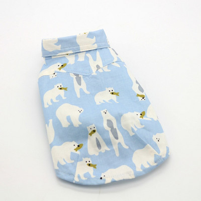 Cămașă pentru câini cu imprimeu urs polar Cățeluș Haine pentru pisici Pudel Teddy Haine pentru câini Cămașă pentru câini de talie mică Haine de toamnă și iarnă pentru animale de companie