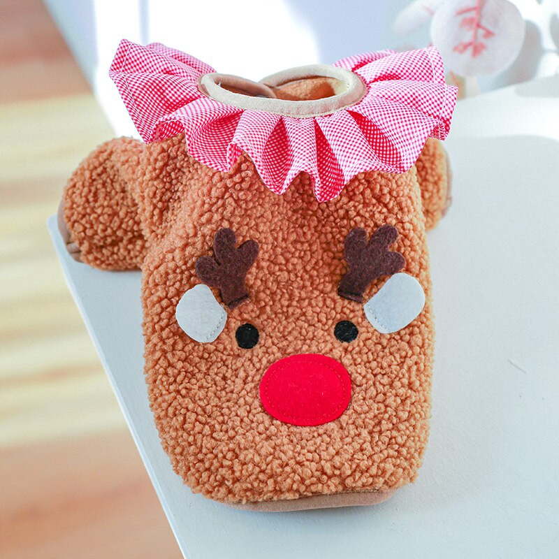 PETCIRCLE haine pentru câini haină caldă cu guler în carouri pentru câine mic, mijlociu, cățeluș, pisică, iarnă, costum pentru animale de companie, accesorii pentru animale de companie, jachetă minunată