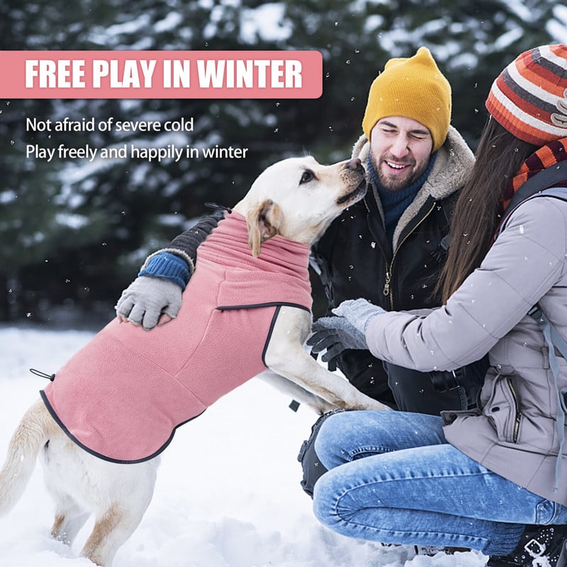 Μπουφάν Fleece Dog για μεσαίου μεγέθους σκύλους Χειμερινά ζεστά ελαστικά πουλόβερ παλτό κατοικίδιων ζώων Ρούχα χειμωνιάτικων κατοικίδιων με ψηλό γιακά