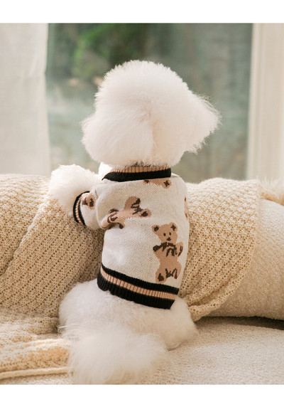 Pulover pentru câini de iarnă Costum pentru cățeluș Yorkshire Terrier Haine Pomeranian Shih Tzu Bichon Schnauzer Maltez Îmbrăcăminte Pisică Haina pentru animale de companie