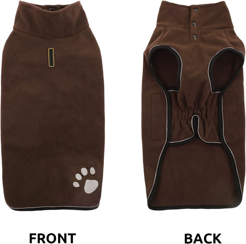 Zimska flis jakna za pse Reflektirajući kaput za male srednje velike pse Vodootporna odjeća za pse Kaput za hladno vrijeme Corgi Labrador