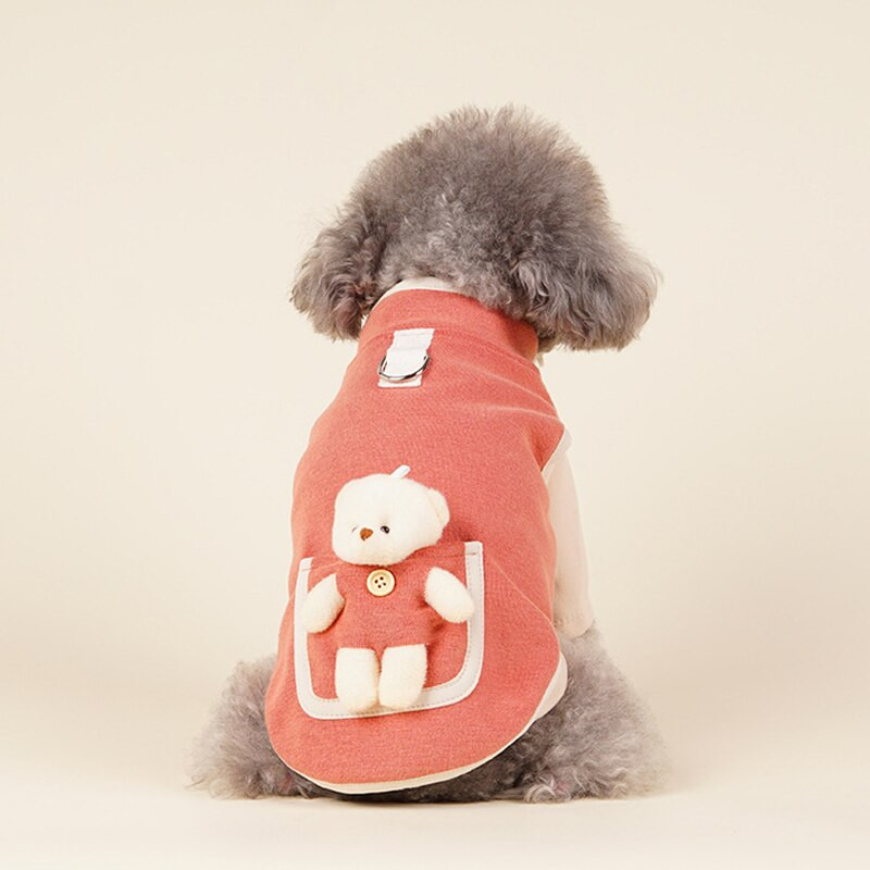 CAWAYI KENNEL Χειμερινό Ζεστό Μπουφάν για Κουτάβι Ρούχα Αρκουδάκι Παλτό Γιλέκο Γάτα Πουλόβερ Μικρά Μεσαία Σκυλιά Αθλητικό Πουκάμισο Γιλέκο Ρούχα για κατοικίδια