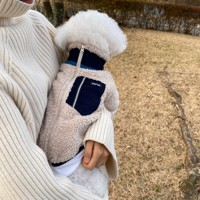 CAWAYI KENNEL Lemmikloomade lukuga kampsun mantel jakk Sügistalv Keskmine Väike Koer Riided Mood Palus mantel kassipoeg kutsika kampsun