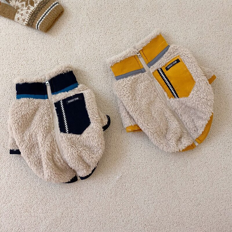 CAWAYI KENNEL Lemmikloomade lukuga kampsun mantel jakk Sügistalv Keskmine Väike Koer Riided Mood Palus mantel kassipoeg kutsika kampsun