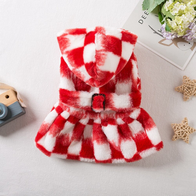 Lemmikloomade riided Elegantne Luksuslik Karusnahast Kleit Talvemantel Väike koer Kass Hoodid Mantel Võre Chihuahua Noble Princess Peokleit